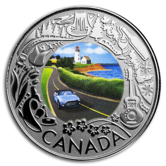 2019 RCM 1/4 oz Silver $3 Celebrating Canadian Fun: Coastal Drive 2019 RCM 1/4 oz Silver $3 Celebrating Canadian Fun: Coastal Drive